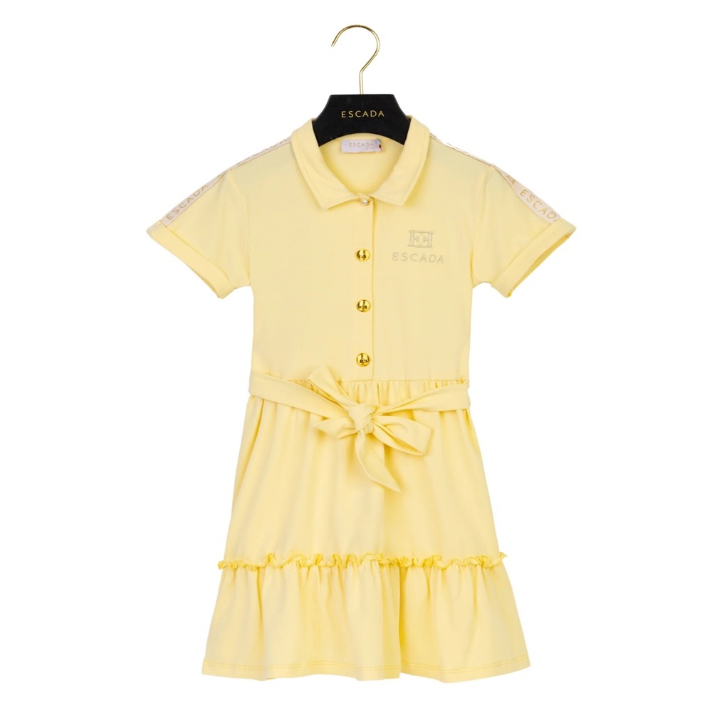 Girls ESCADA Embroidered Ruffle Dress - Picture 5 of 5